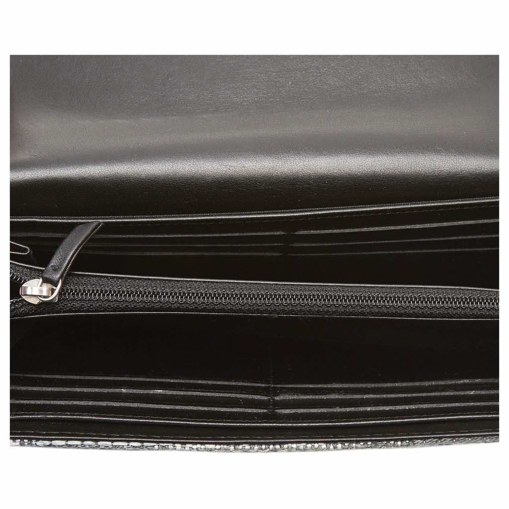 Chanel Tweed-effect velvet wallet - Side view