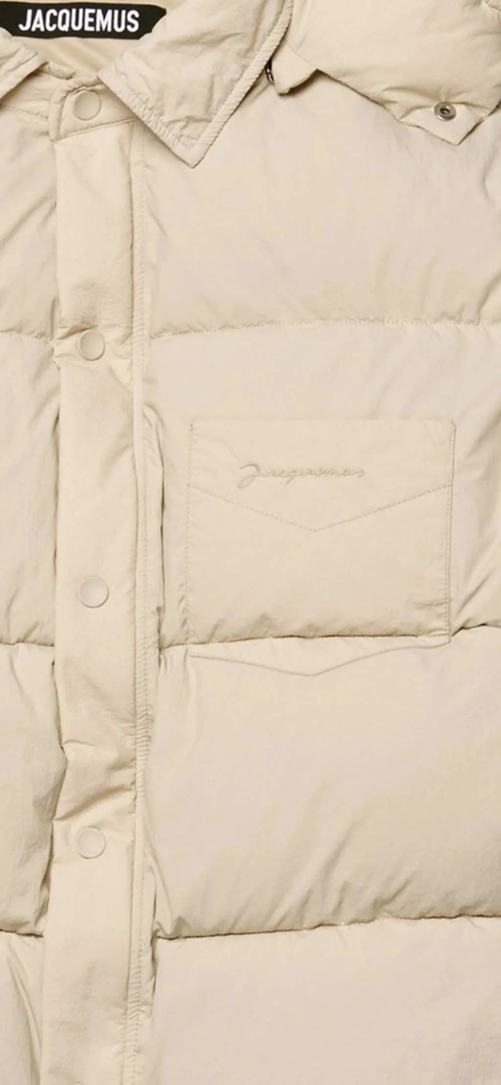 Jacquemus La chemise Beige Polyamide Never worn - Back View