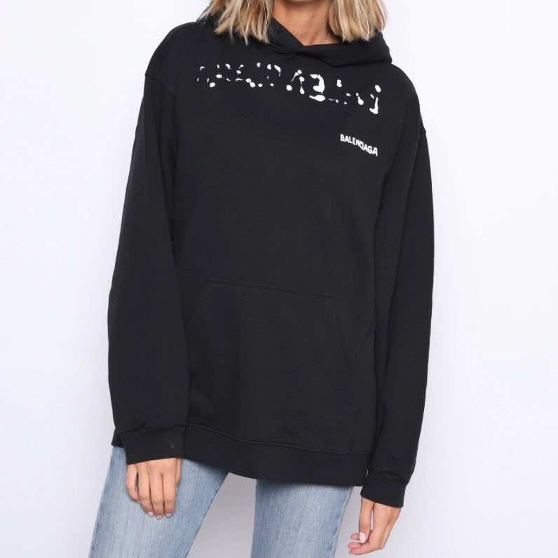 Balenciaga Black and whit. oversized cut - Back view