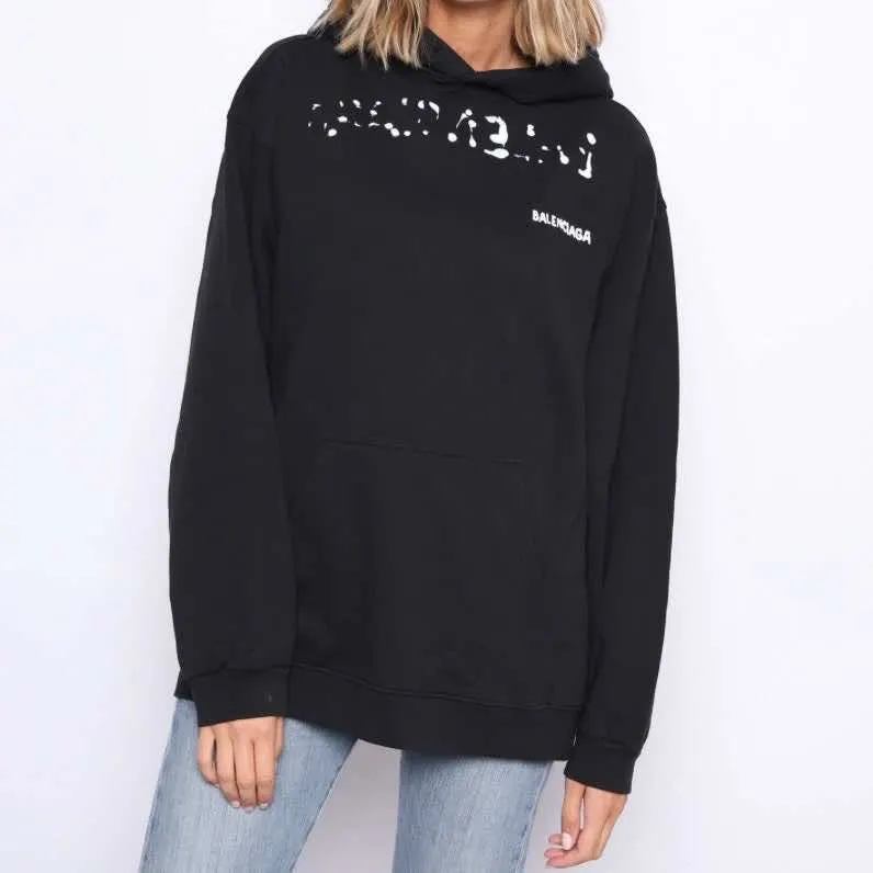 Balenciaga Black and whit. oversized cut Black Cotton Never worn, with tag - Back View