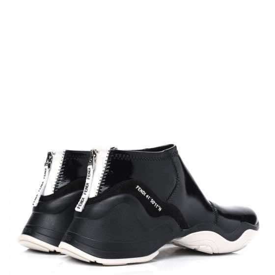 Fendi Black Sneakers  - Back view
