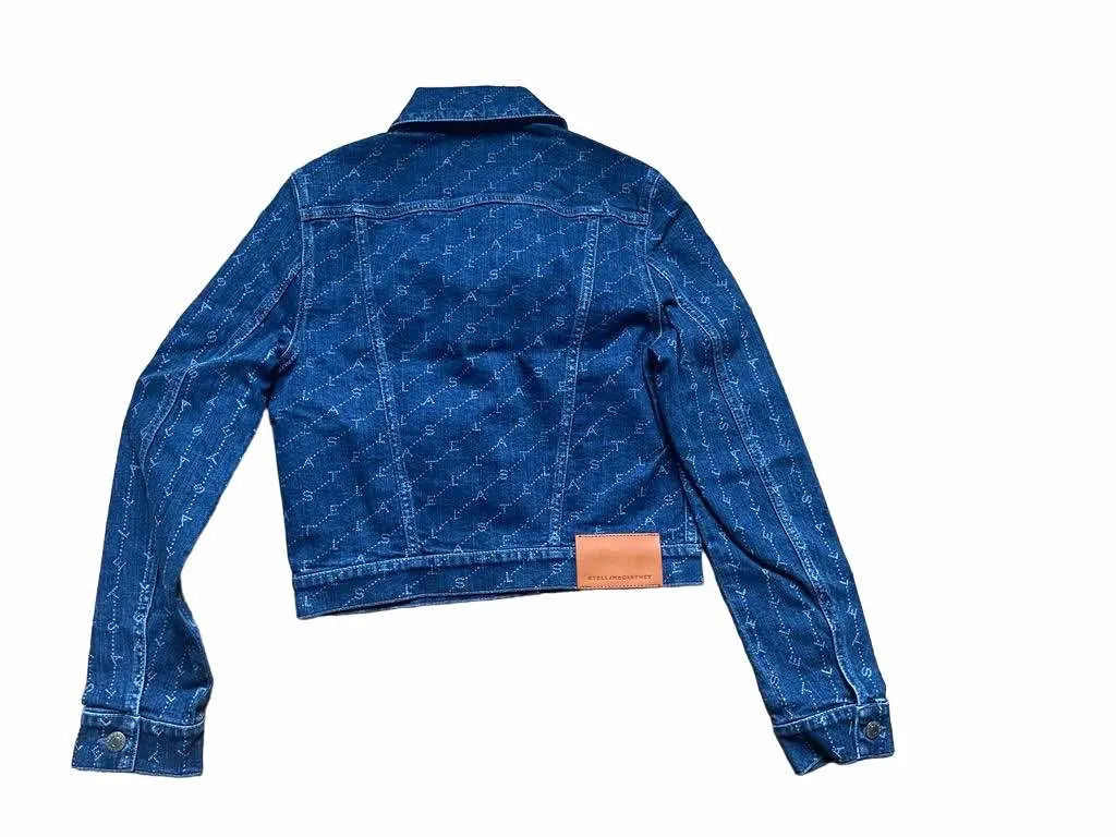 Stella McCartney Denim Jacket Navy Denim Never worn, with tag - Model View