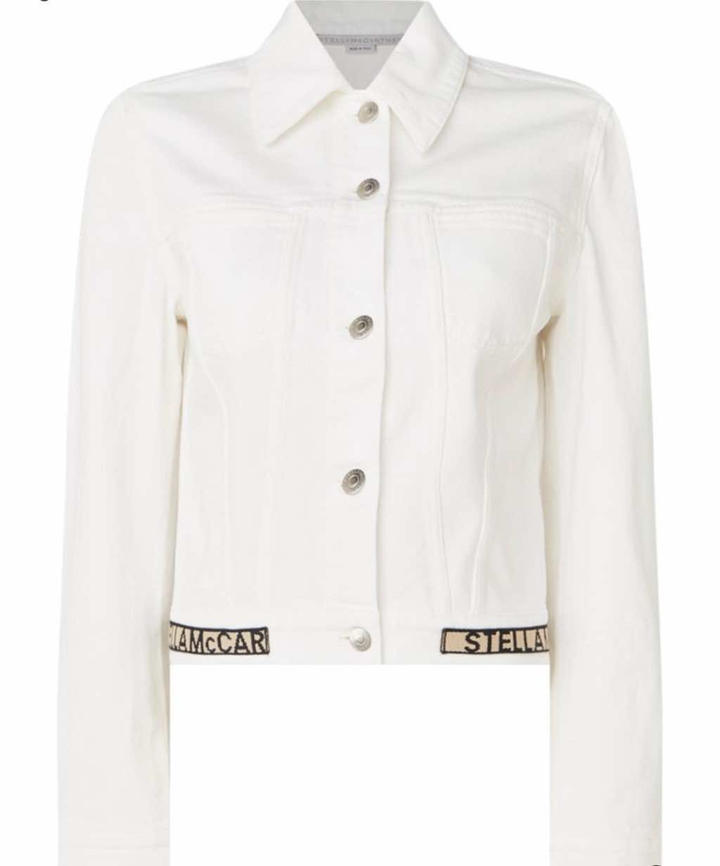 Stella Mccartney White Denim Jacket - Back view
