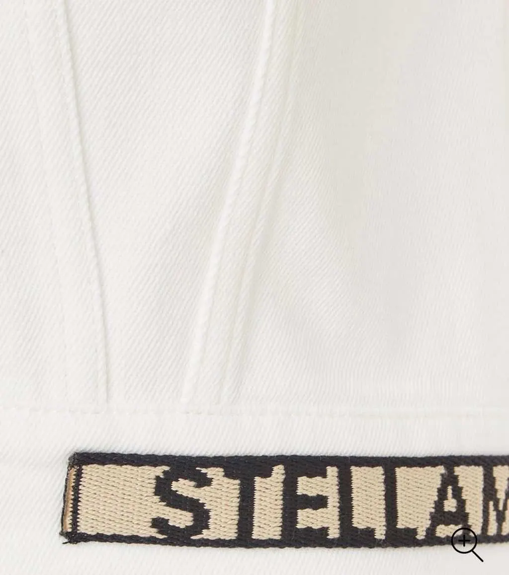 Stella McCartney White Denim Jacket White Denim Never worn, with tag - Model View