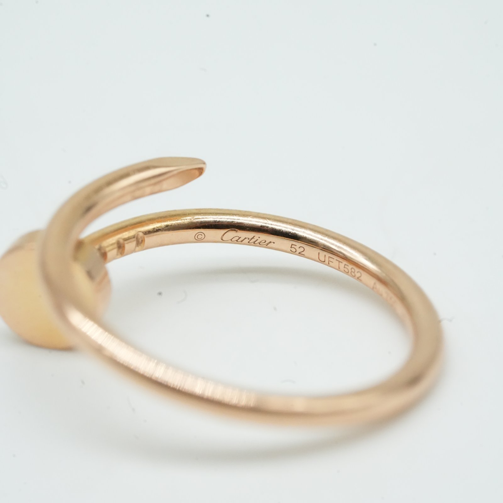 Cartier Juste Un Clou SM Ring 18K Rose Gold - Detail 1