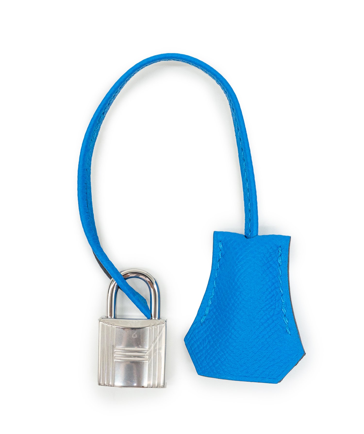 Hermès Kelly25 Epsom Blue Hydra Silver Hardware 2025 (Stamp K) - Image 10