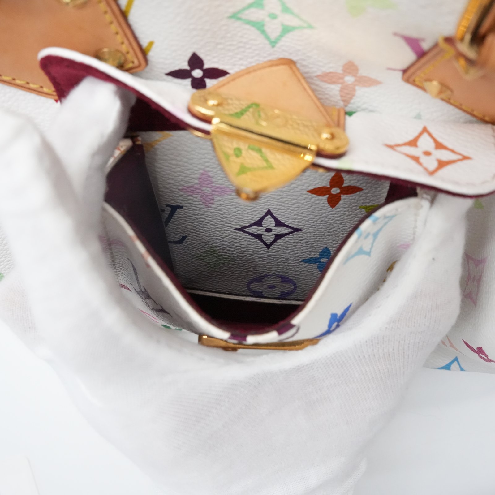 Louis Vuitton White Monogram Multicolor Canvas Speedy 30 Bag M92643 - Image 10