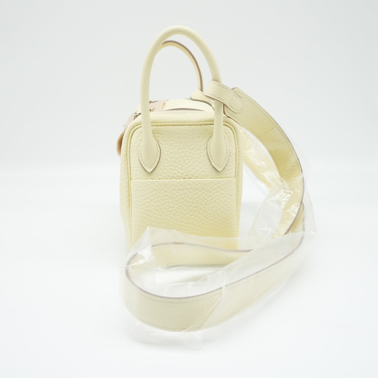 Hermès Lindy Mini Jaune Milton Taurillon Clemence Leather Shoulder Bag Year 2025 - Image 6