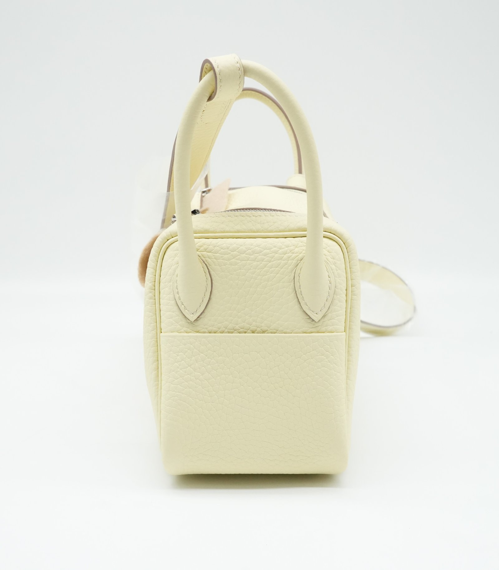 Hermès Lindy Mini Jaune Milton Taurillon Clemence Leather Shoulder Bag Year 2025 - Side view