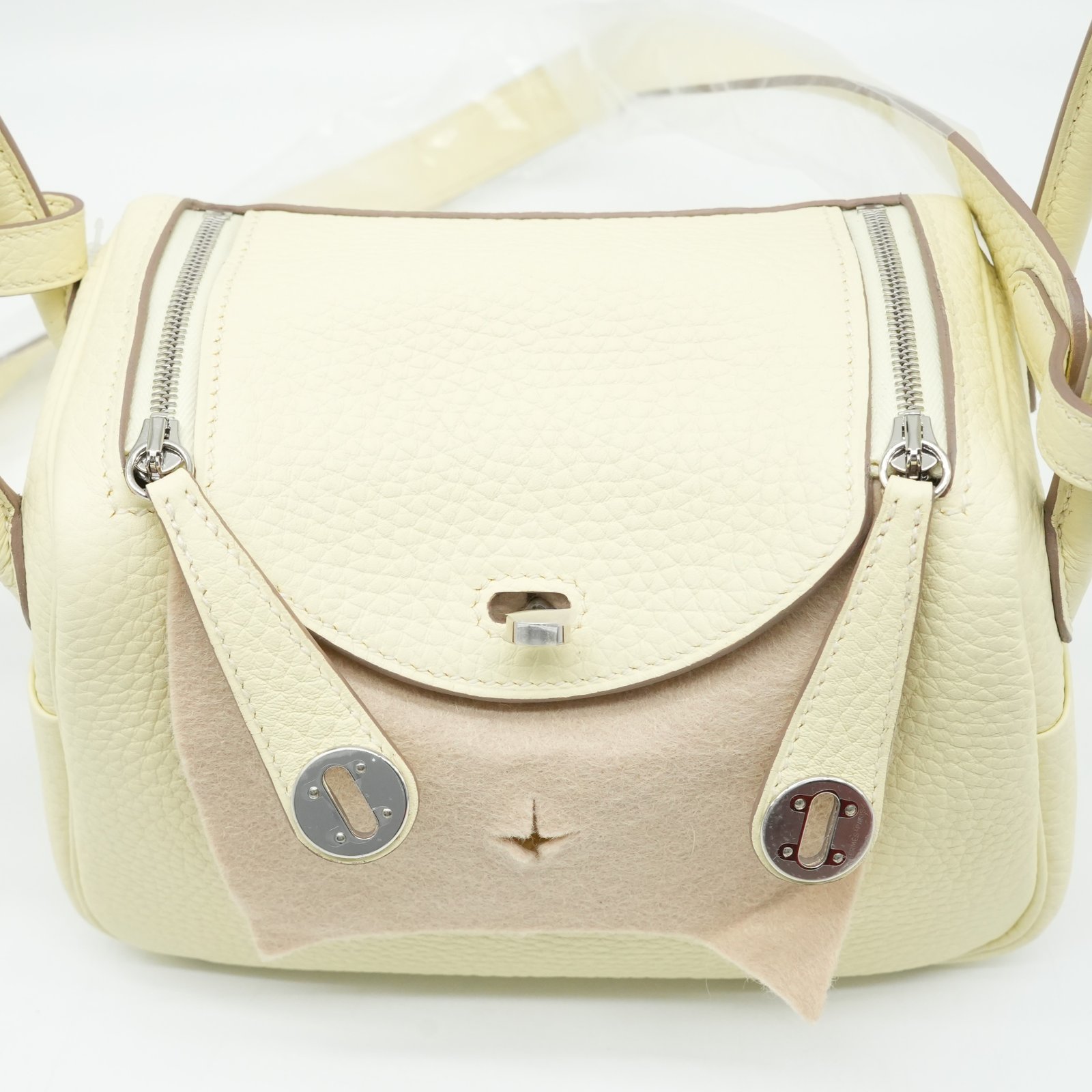 Hermès Lindy Mini Jaune Milton Taurillon Clemence Leather Shoulder Bag Year 2025 - Image 12