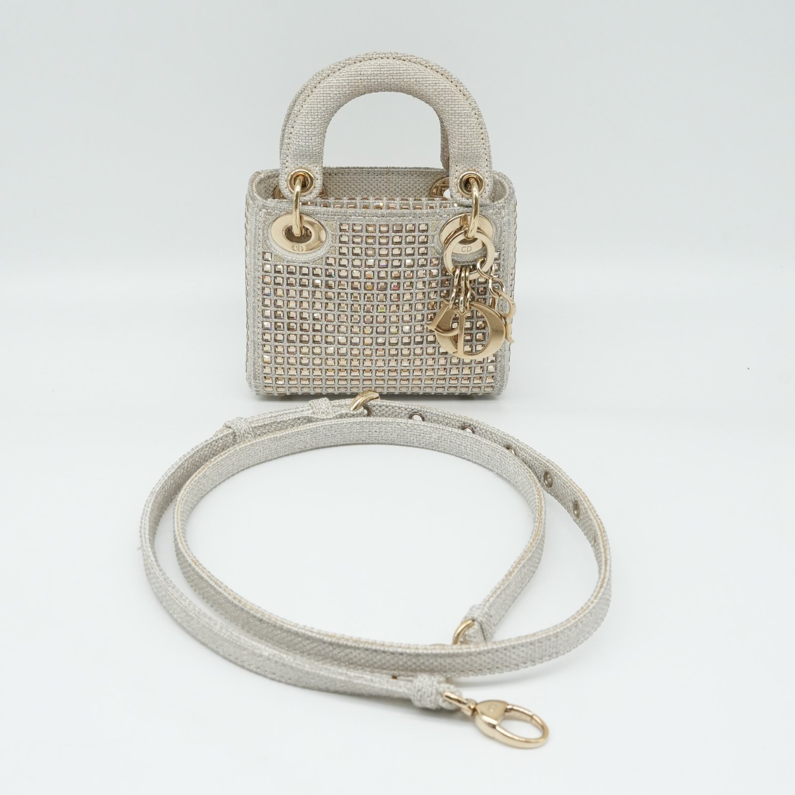 Dior Lady Dior Micro Shiny Handbag - Image 14
