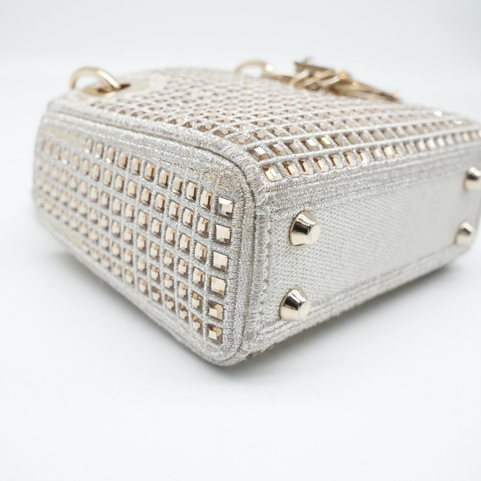 Dior Lady Dior Micro Shiny Handbag - Side view