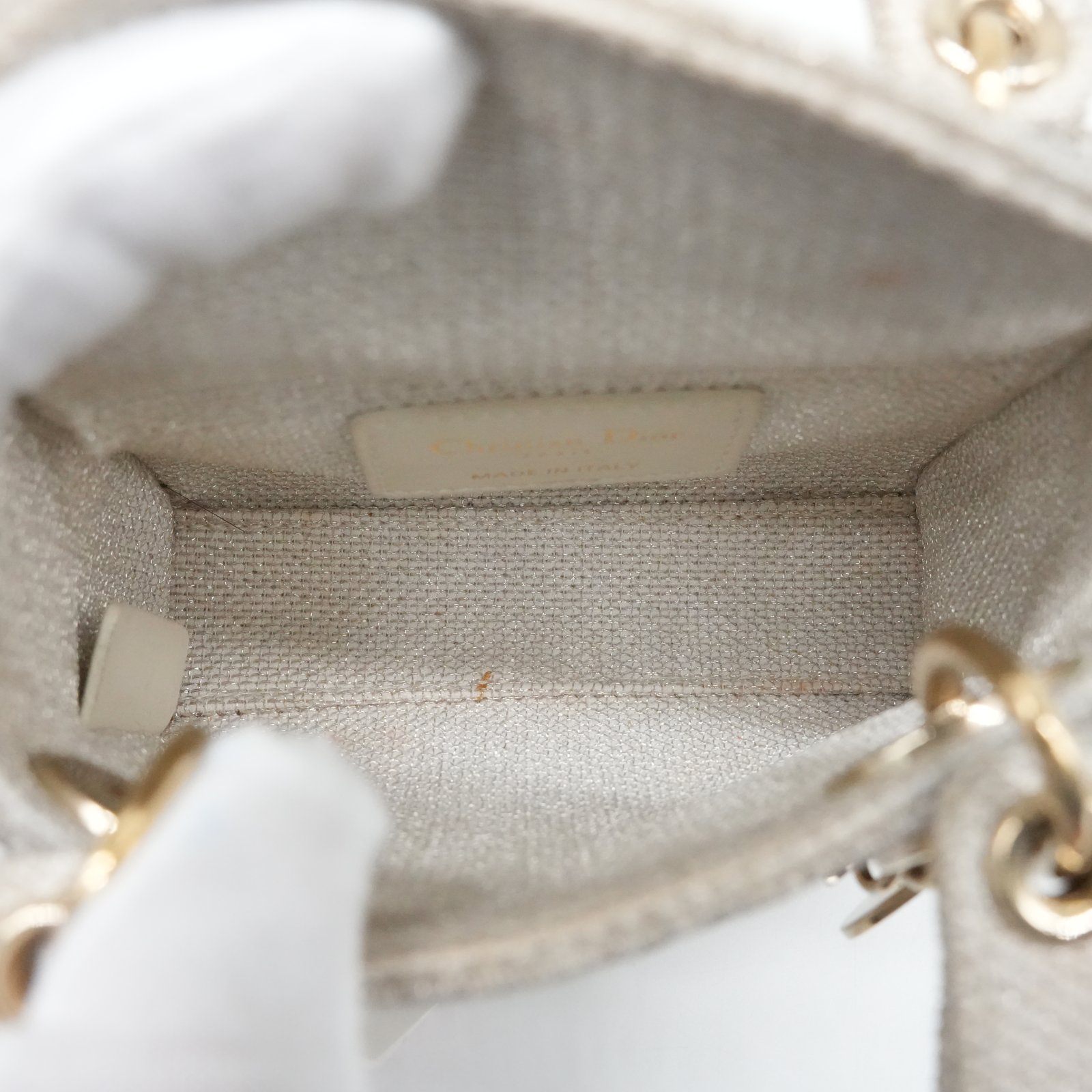 Dior Lady Dior Micro Shiny Handbag - Image 10