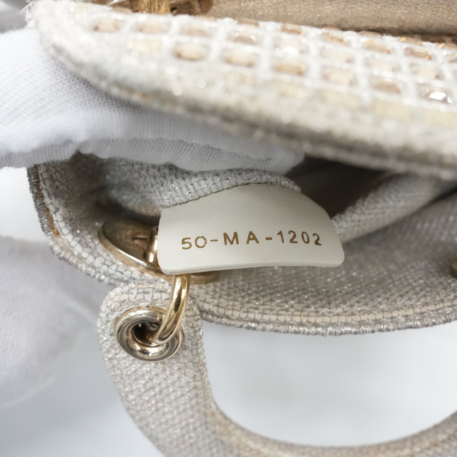 Dior Lady Dior Micro Shiny Handbag - Image 12