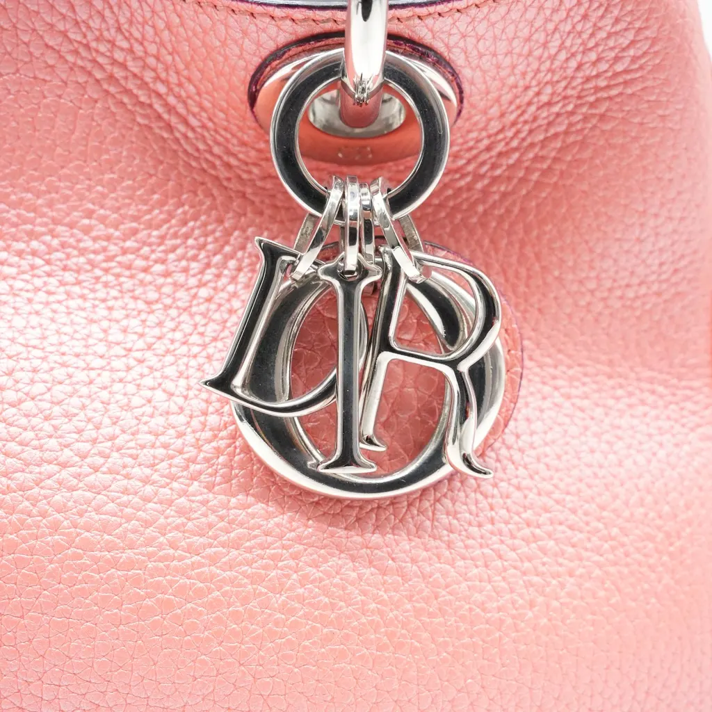 Dior Pink Leather Small Diorissimo Shopper Tote Pink Leather Good - Box View