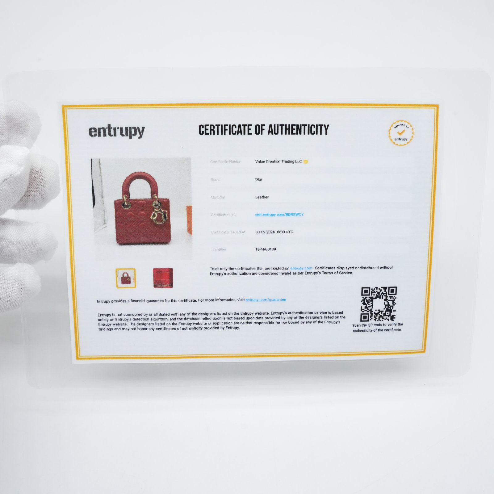 Christian Dior Christian Dior Red Color Small Lady Dior Lambskin Leather Satchel Bag - Image 15