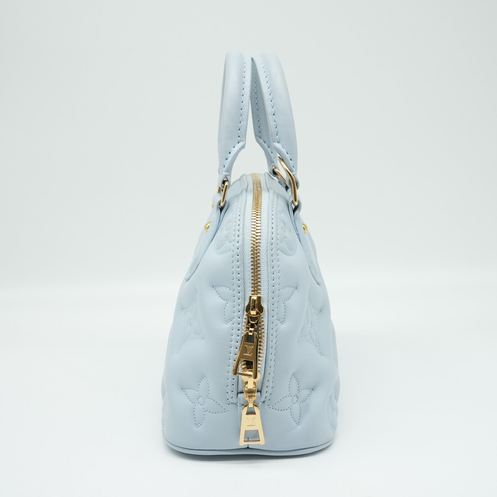 Louis Vuitton Alma BB Blue Glacier Bubblegram Calfskin Bag M59793 - 4