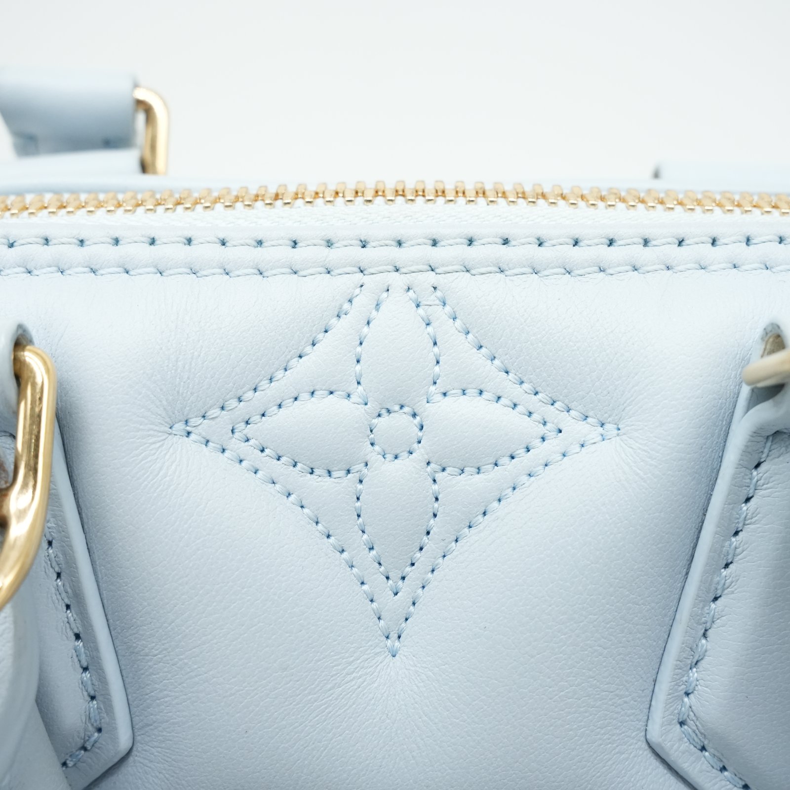 Louis Vuitton Alma BB Blue Glacier Bubblegram Calfskin Bag M59793 - Detail 2