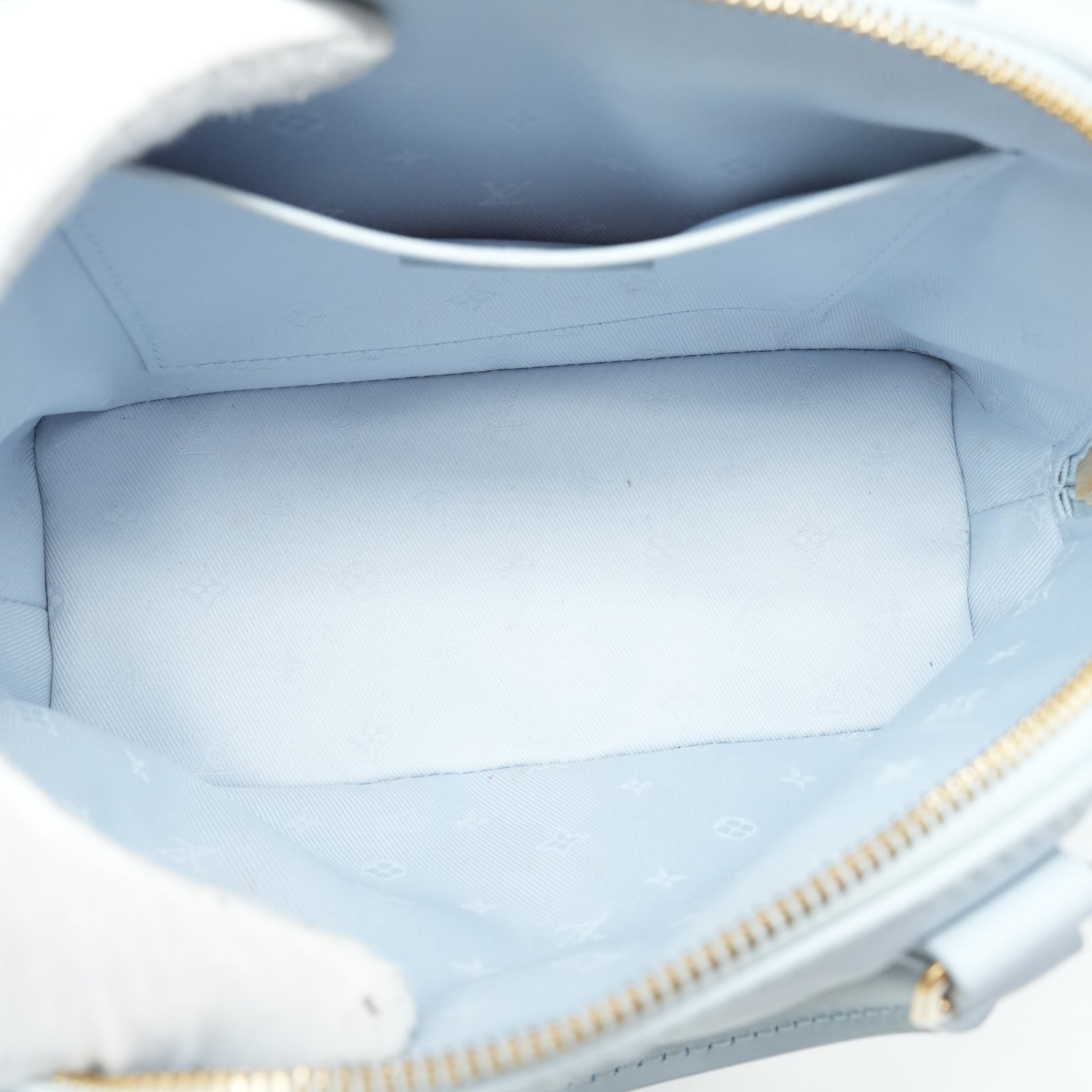 Louis Vuitton Alma BB Blue Glacier Bubblegram Calfskin Bag M59793 - Image 10