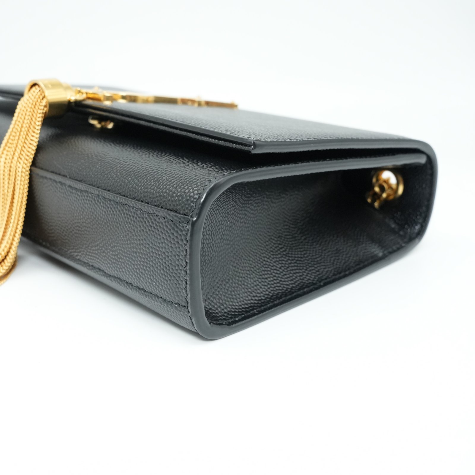 Yves Saint Laurent Black Leather Kate Small Tassel Wallet Chain Bag - Detail 1