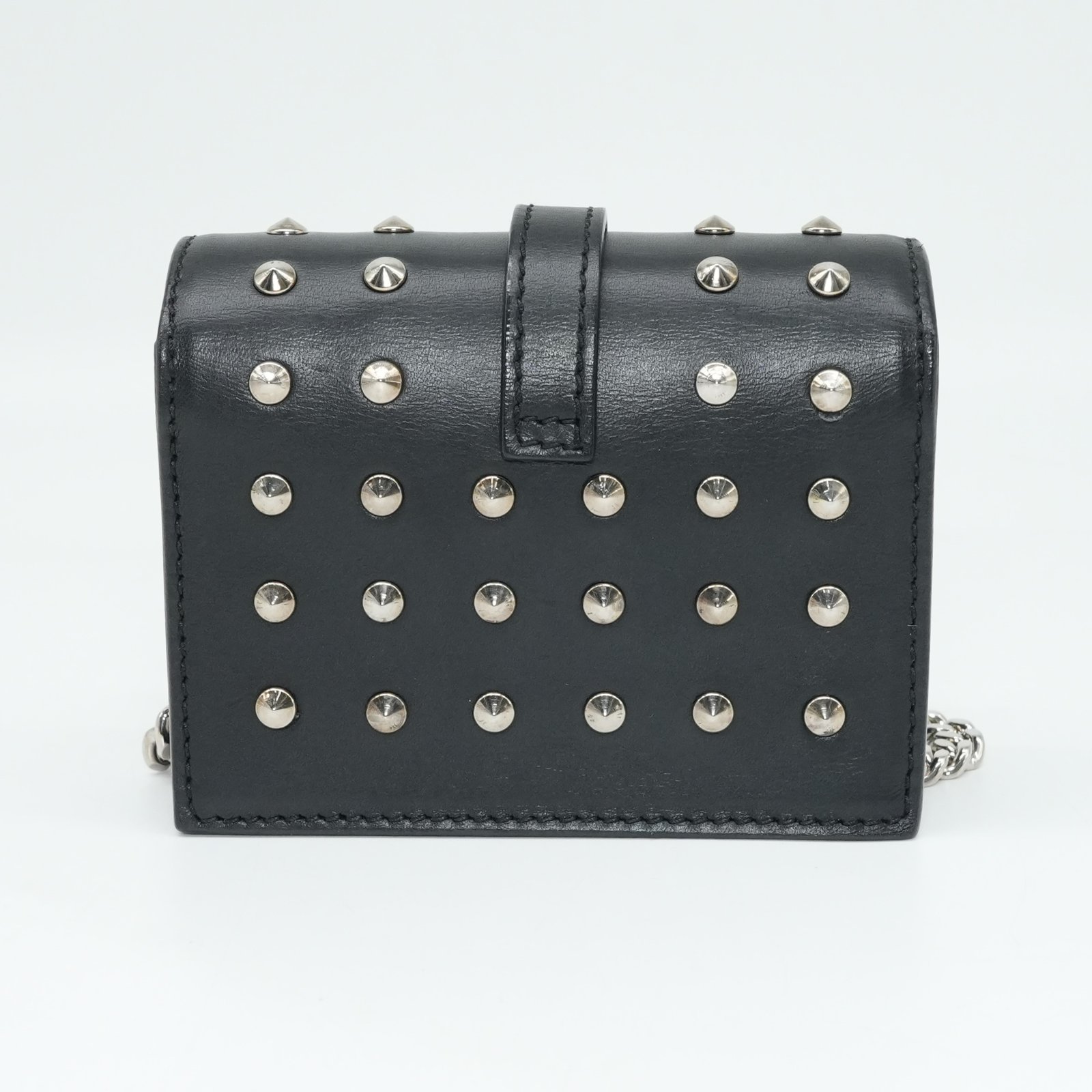 Yves Saint Laurent Calfskin Studded Mini Bag - Image 6