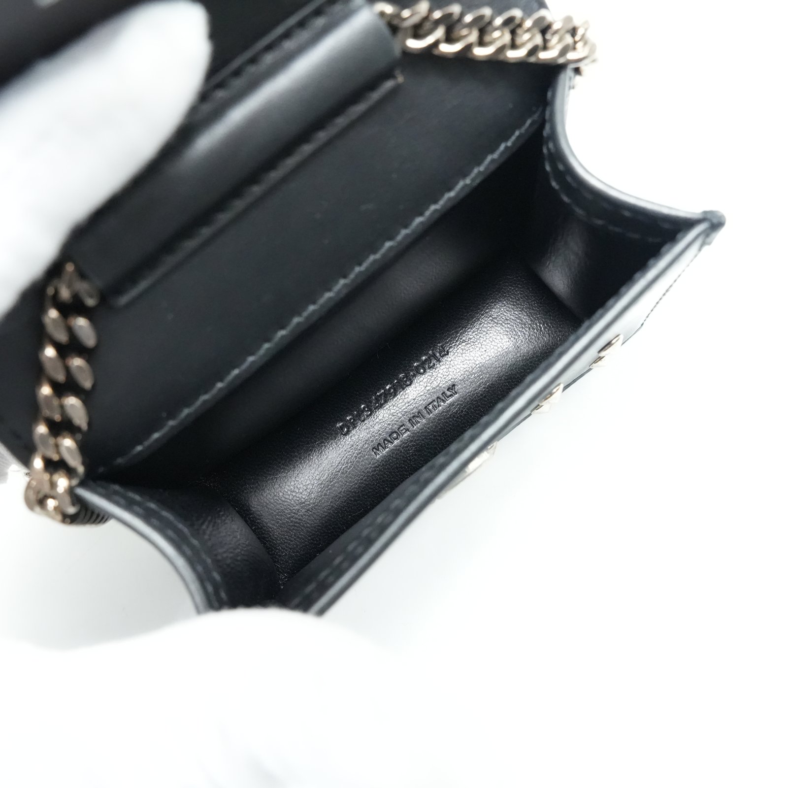 Yves Saint Laurent Calfskin Studded Mini Bag - Image 12