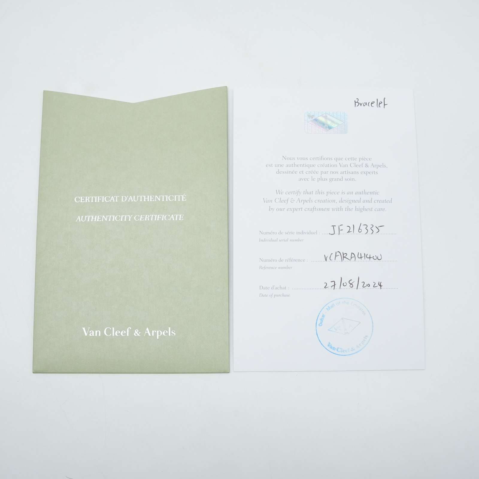 Van Cleef & Arpels  Vintage Alhambra bracelet, 5 motifs with Diamonds - Detail 2