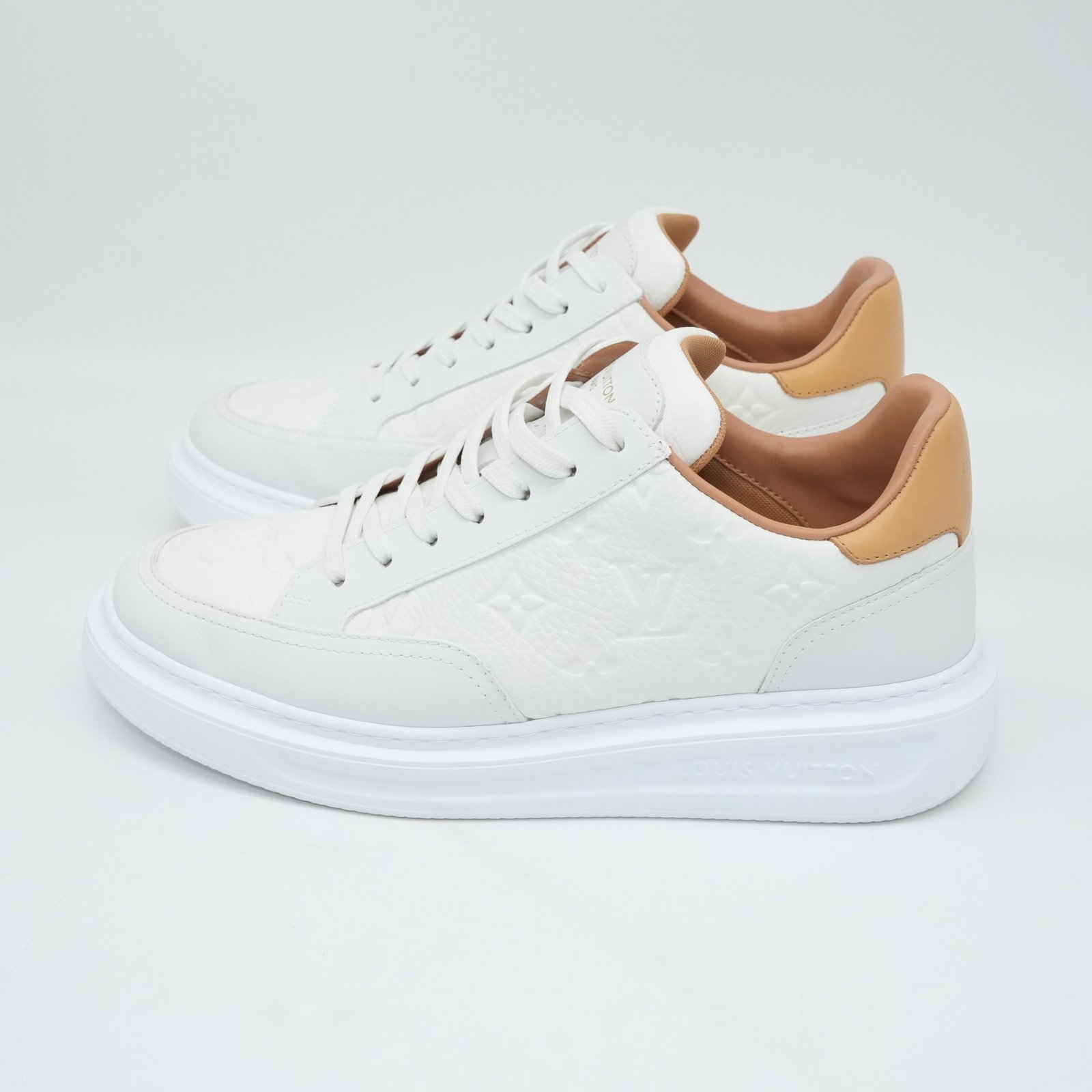 Louis Vuitton Sneakers Beverly Hills Line Monogram Shoes Mens Size 40 - Image 6