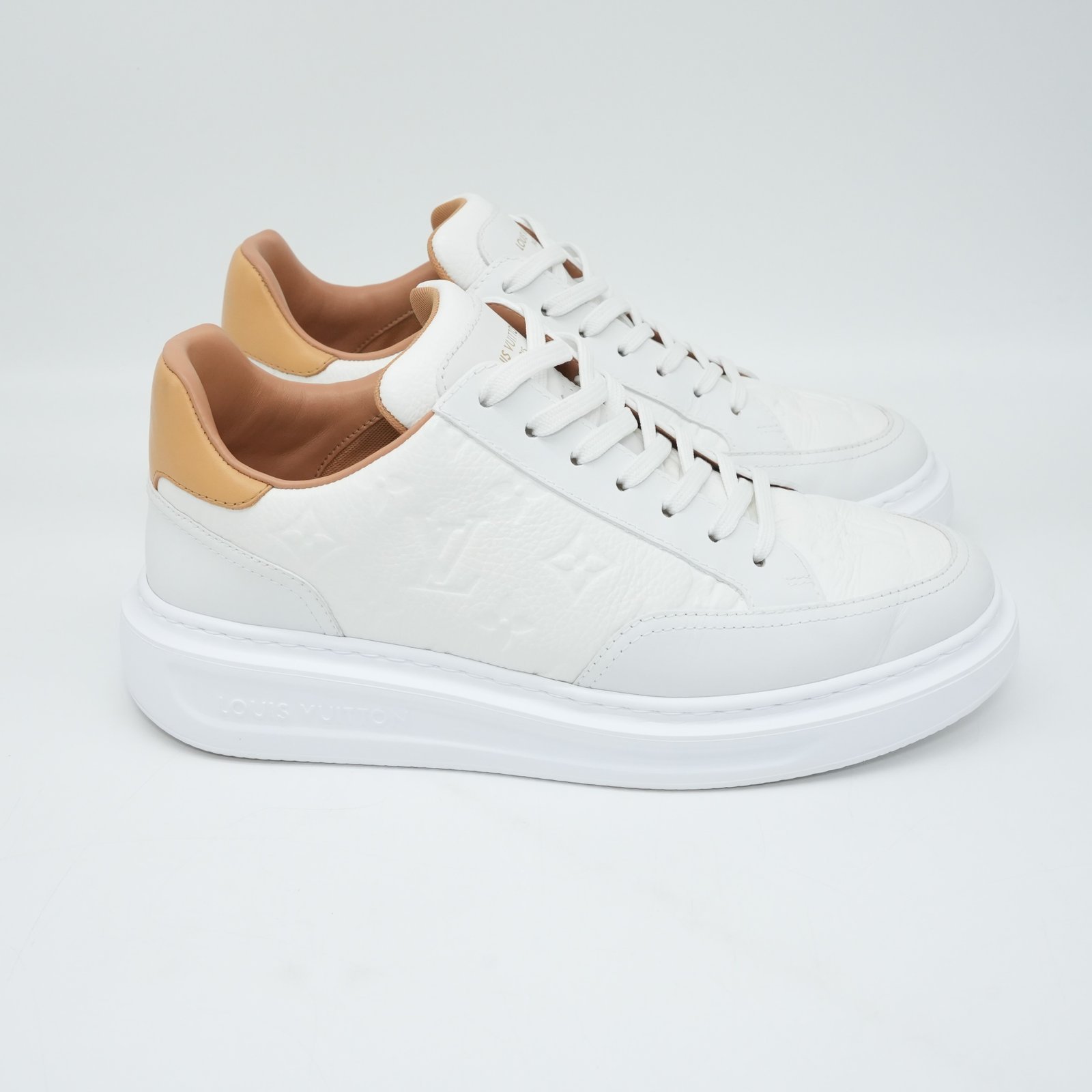 Louis Vuitton Sneakers Beverly Hills Line Monogram Shoes Mens Size 40 - Side view