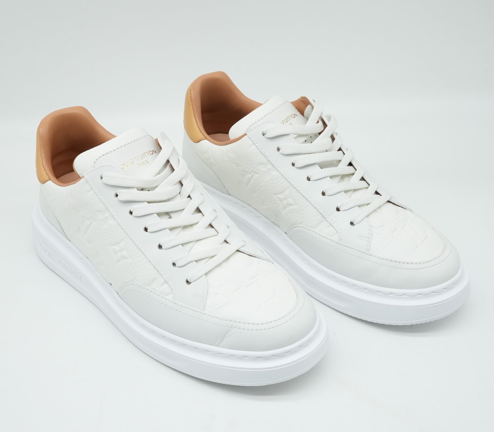 Louis Vuitton Sneakers Beverly Hills Line Monogram Shoes Mens Size 40 - Detail 2