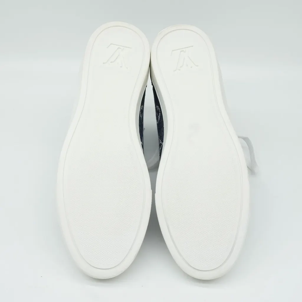 Louis Vuitton High-Top Denim Monogram Stellar Sneaker Size 36.5 Blue Denim Very good - Box View