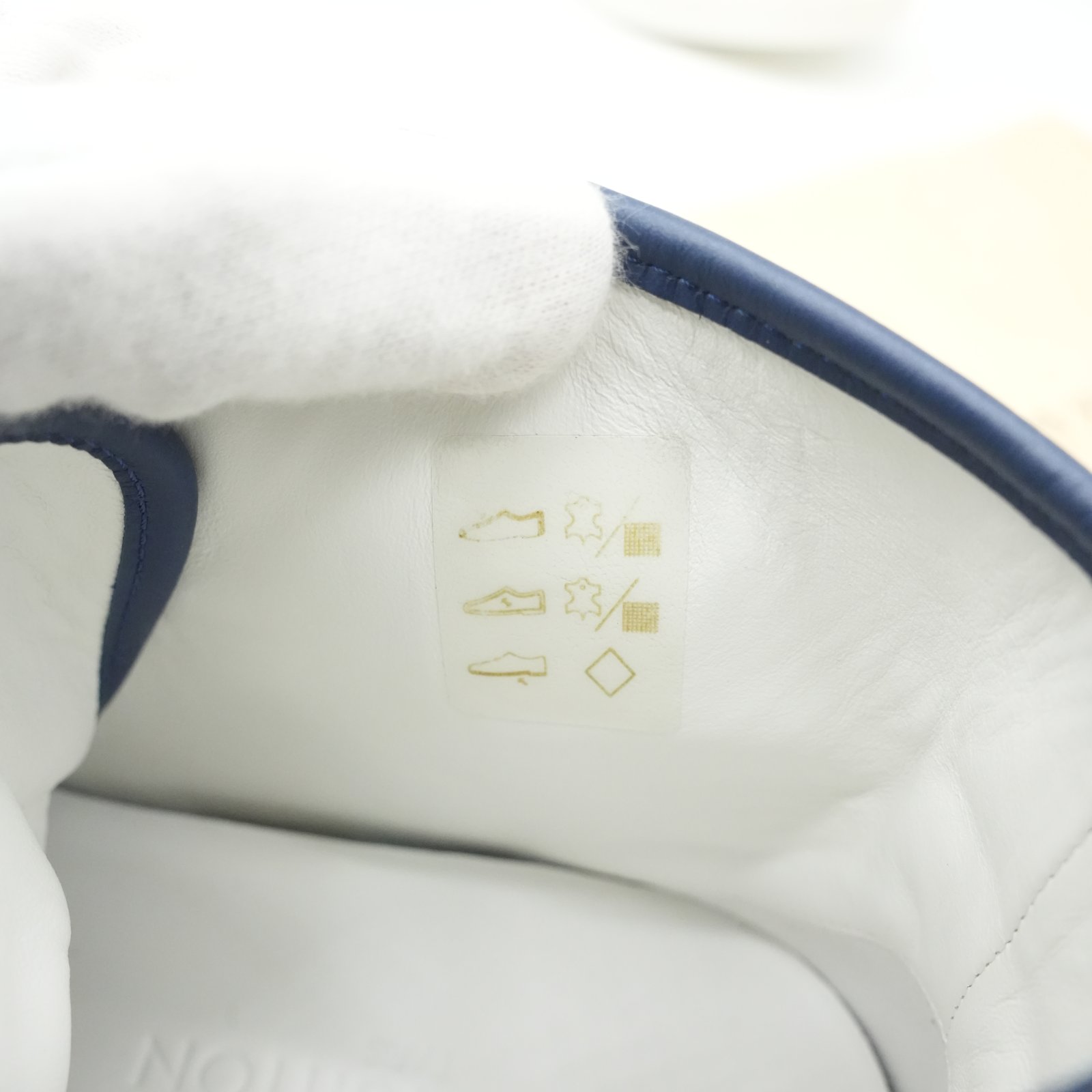 Louis Vuitton High-Top Denim Monogram Stellar Sneaker Size 36.5 - Image 12