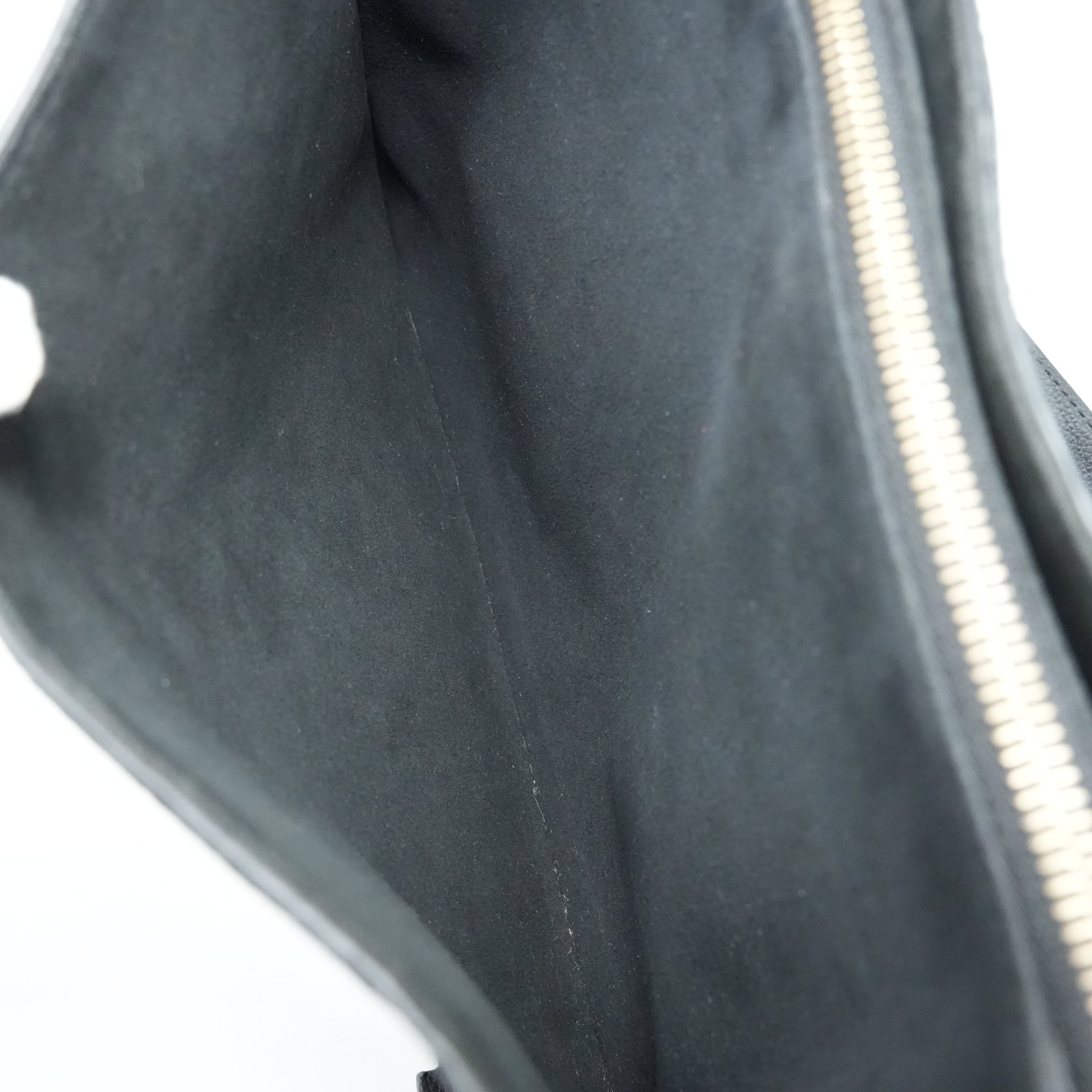 Louis Vuitton Monogram Empreinte Leather Surene MM Bag Black - Side view