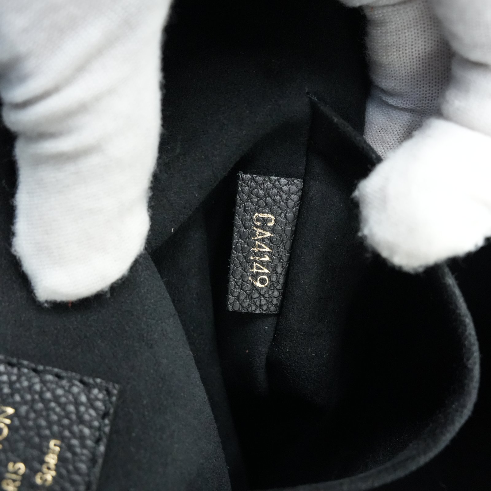 Louis Vuitton Monogram Empreinte Leather Surene MM Bag Black - Image 12