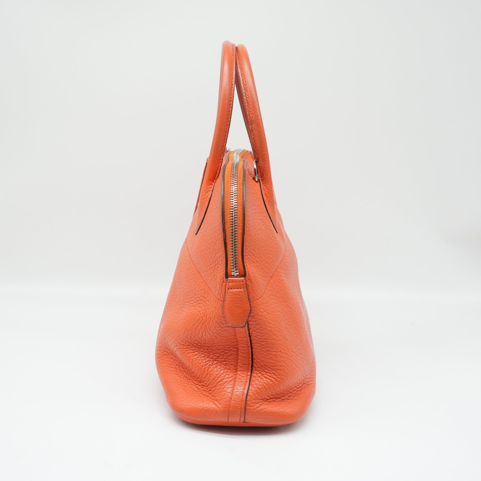 Hermès Bolide 31 Handbag In Potiron Orange Clemence Leather - 4