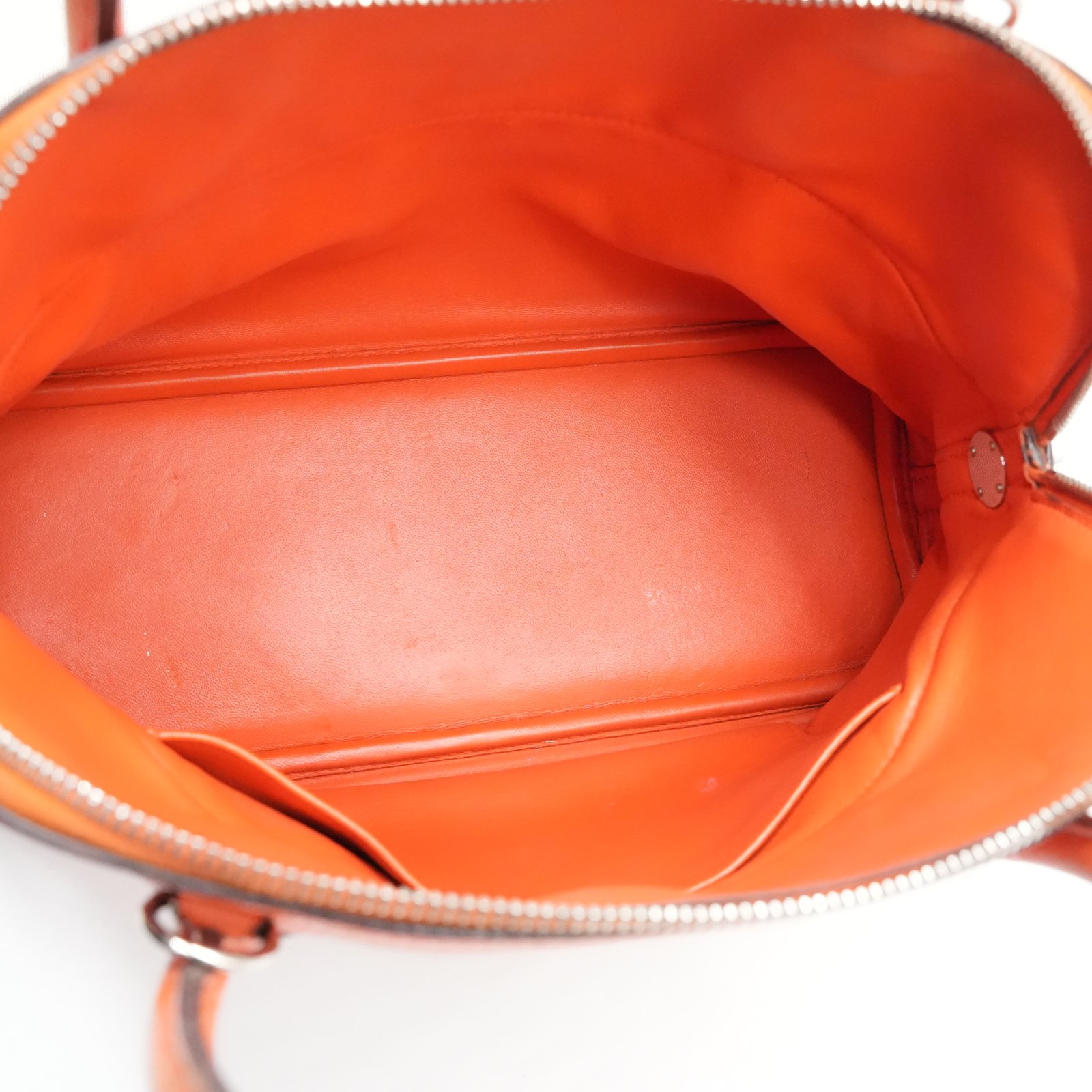 Hermès Bolide 31 Handbag In Potiron Orange Clemence Leather - Image 12