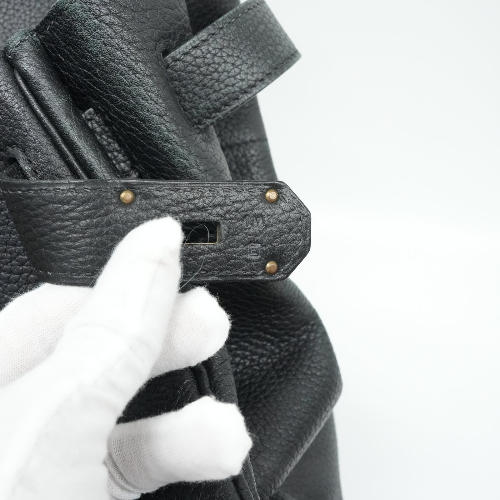 Hermès Birkin HAC 50 Black Togo Palladium Hardware 2001 - Image 13