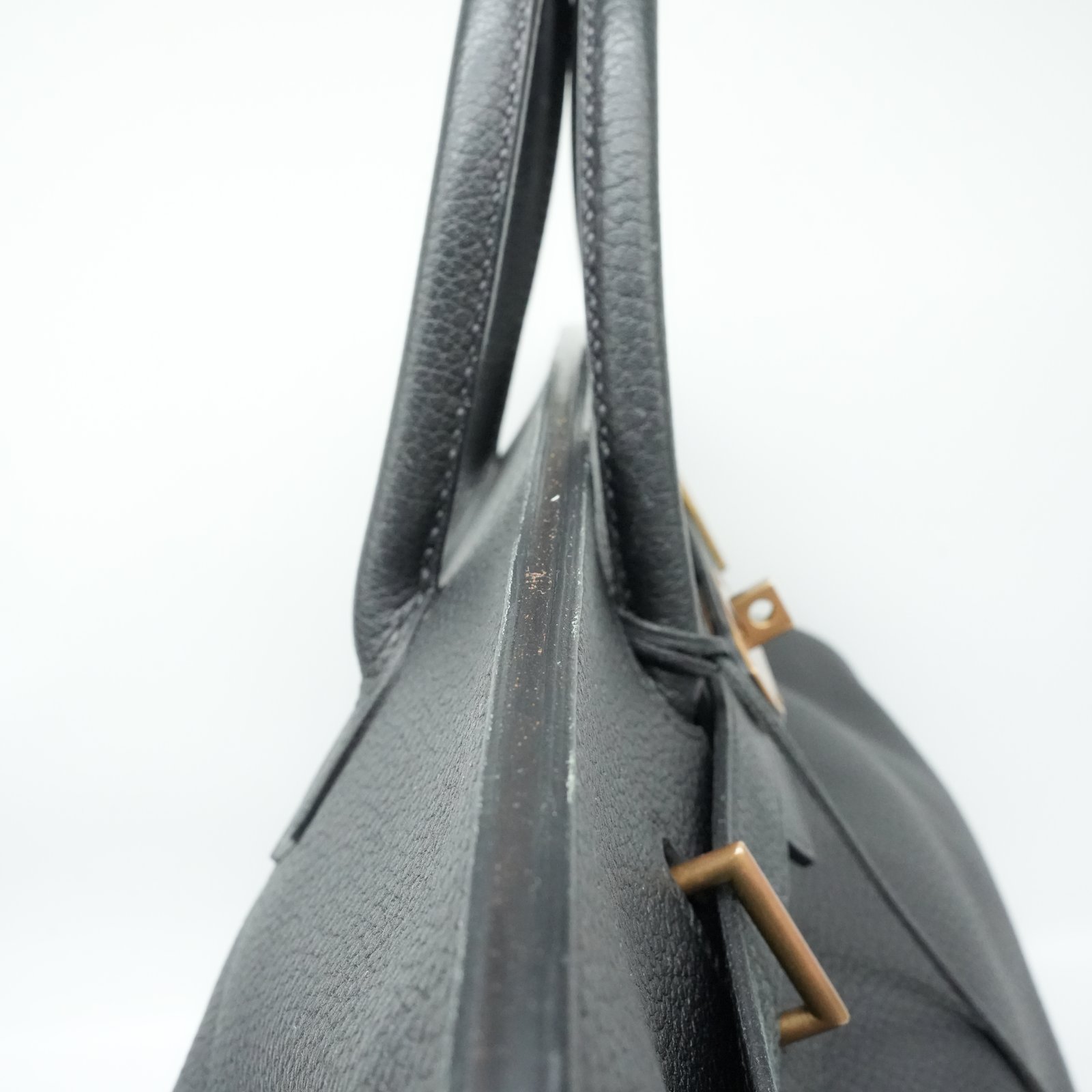 Hermès Birkin HAC 50 Black Togo Palladium Hardware 2001 - Image 15