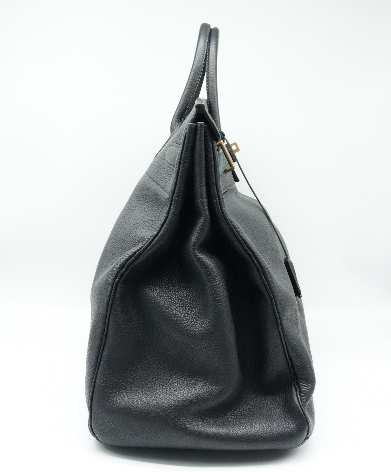 Hermès Birkin HAC 50 Black Togo Palladium Hardware 2001 - 4