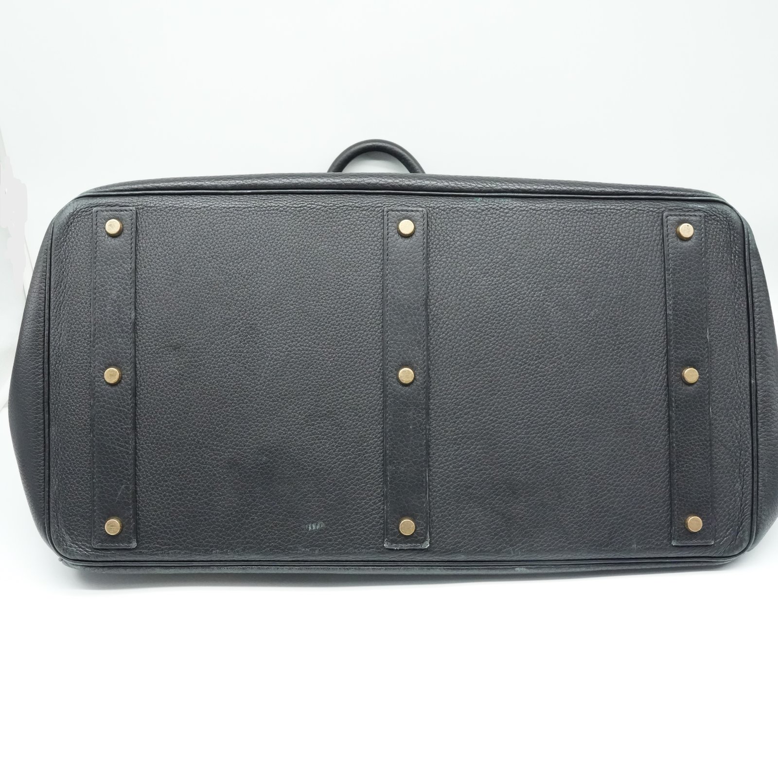 Hermès Birkin HAC 50 Black Togo Palladium Hardware 2001 - Side view