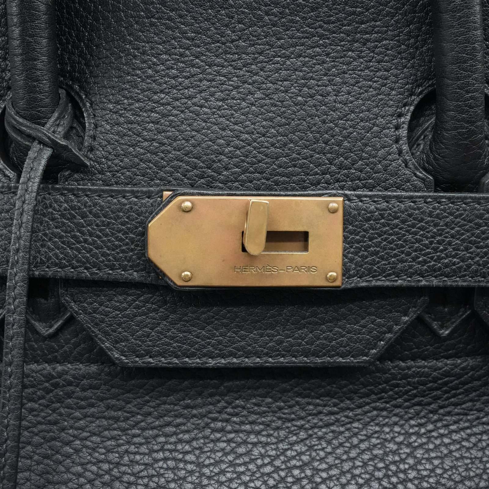Hermès Birkin HAC 50 Black Togo Palladium Hardware 2001 - Image 10