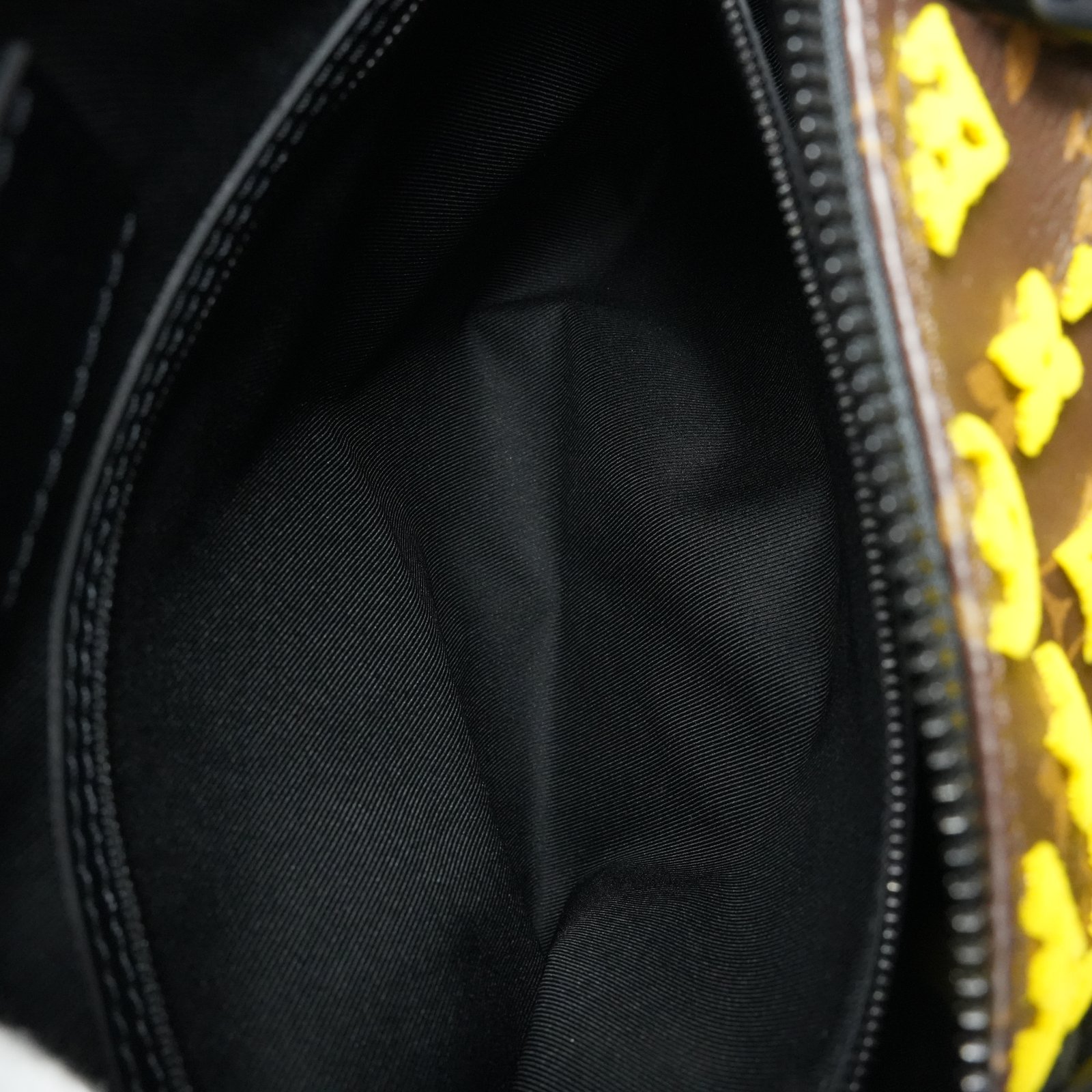 Louis Vuitton Keepall 50 Triangle Yellow Noire Monogram Tuffetage Duffle Bag M45069 - Image 14