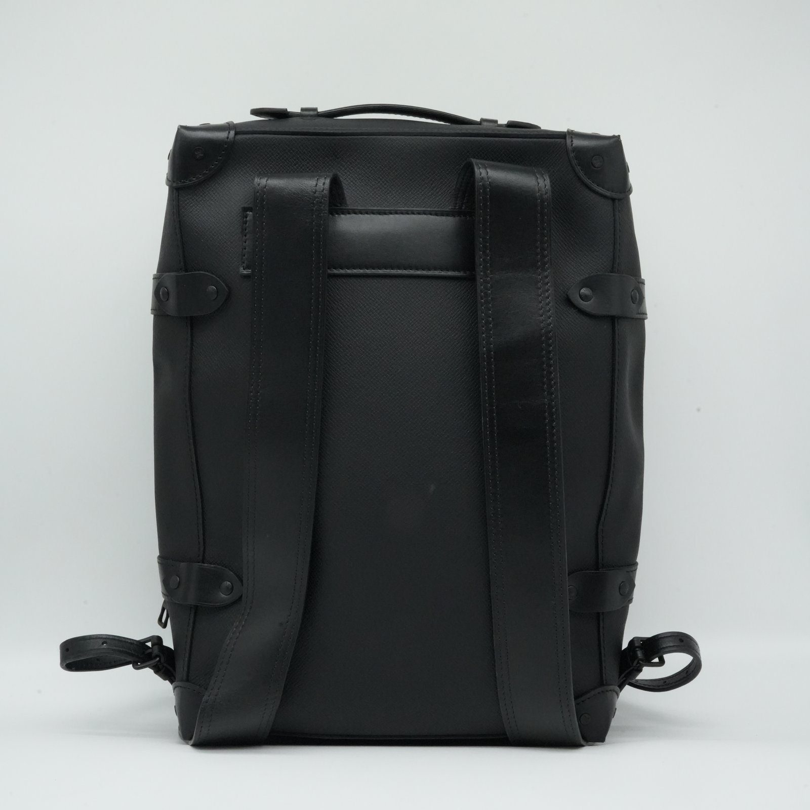 Louis Vuitton Black Leather Taiga Rainbow Backpack M30337 - Image 6