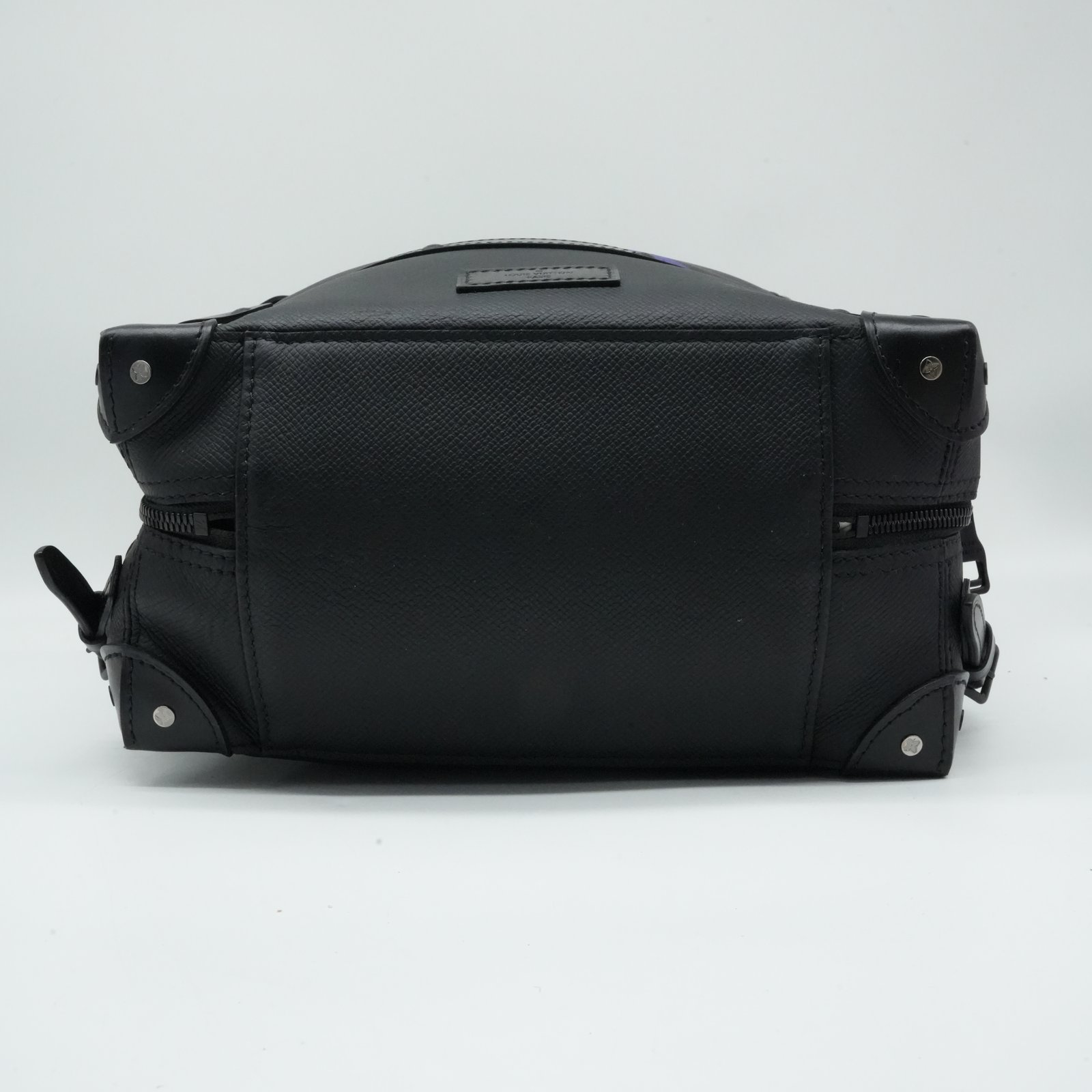 Louis Vuitton Black Leather Taiga Rainbow Backpack M30337 - Side view