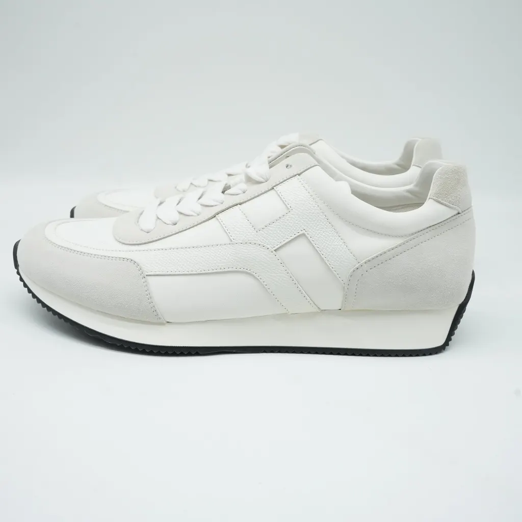 Hermès Jet sneaker White Size:44 White Good - Back View