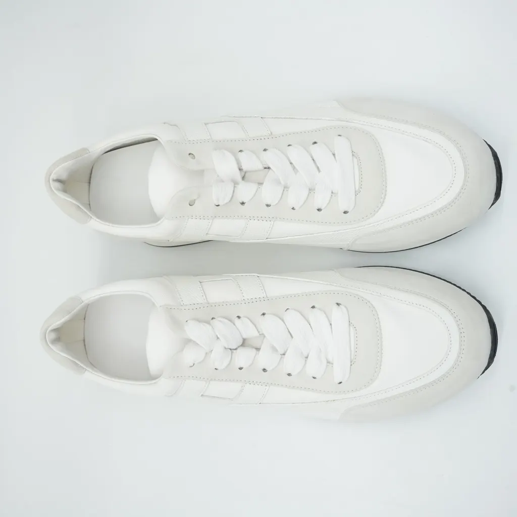Hermès Jet sneaker White Size:44 White Good - Box View