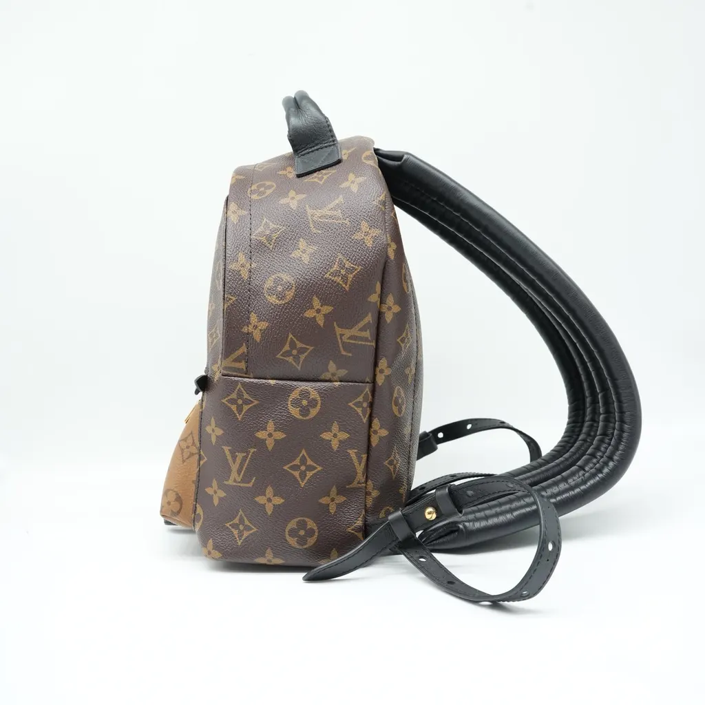 Louis Vuitton Monogram Reverse Palm Springs PM Backpack M44870 Gold Good - Back View