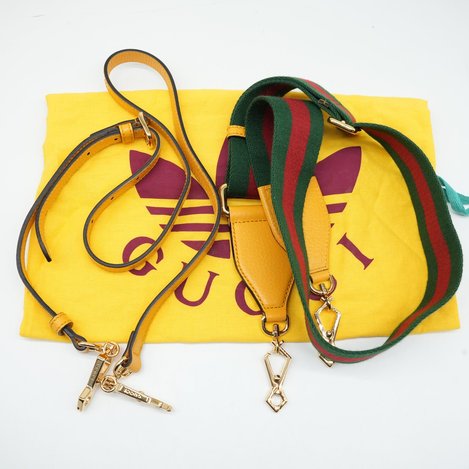 Gucci Gucci x Adidas Horsebit Mini Handbag Yellow - Image 18