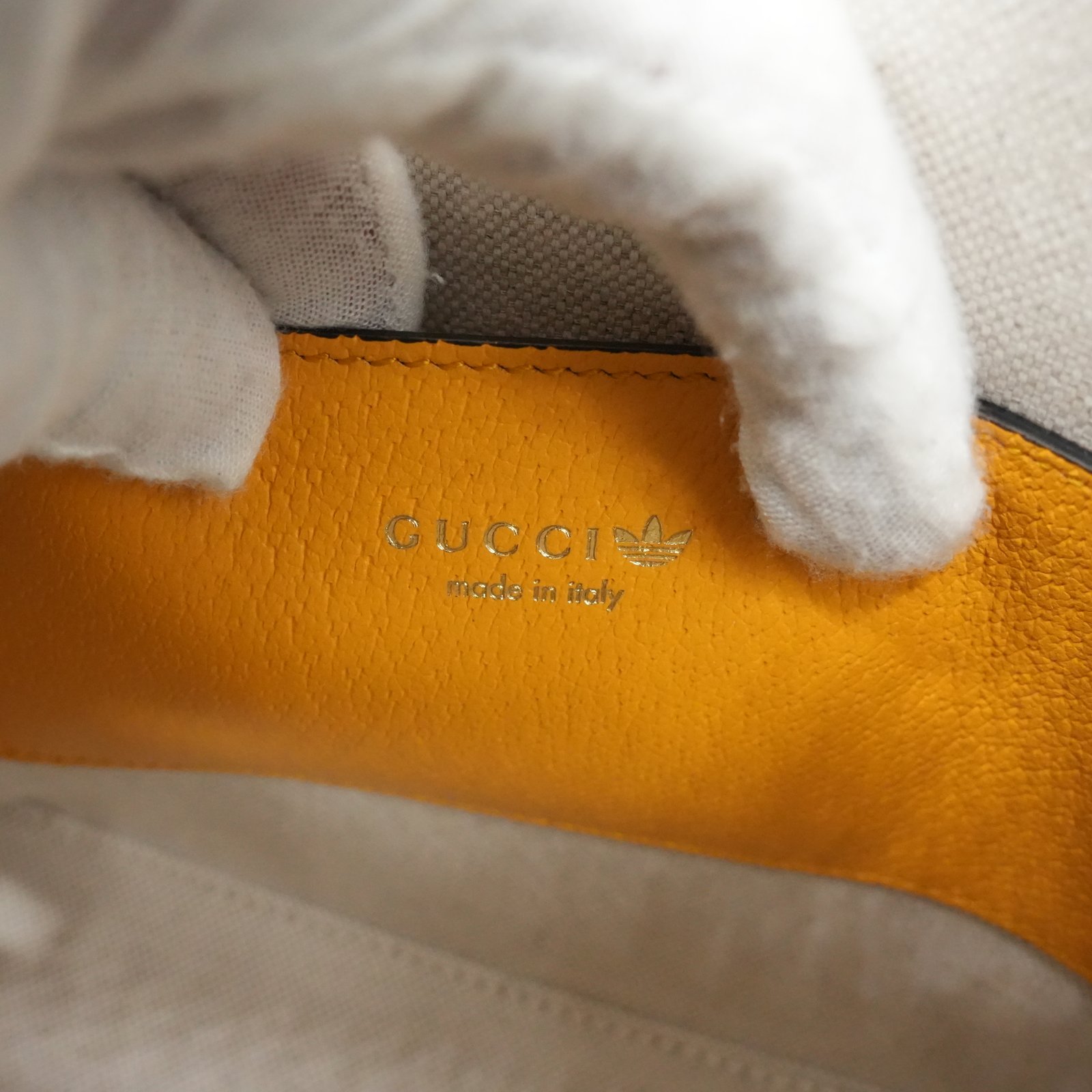 Gucci Gucci x Adidas Horsebit Mini Handbag Yellow - Image 11