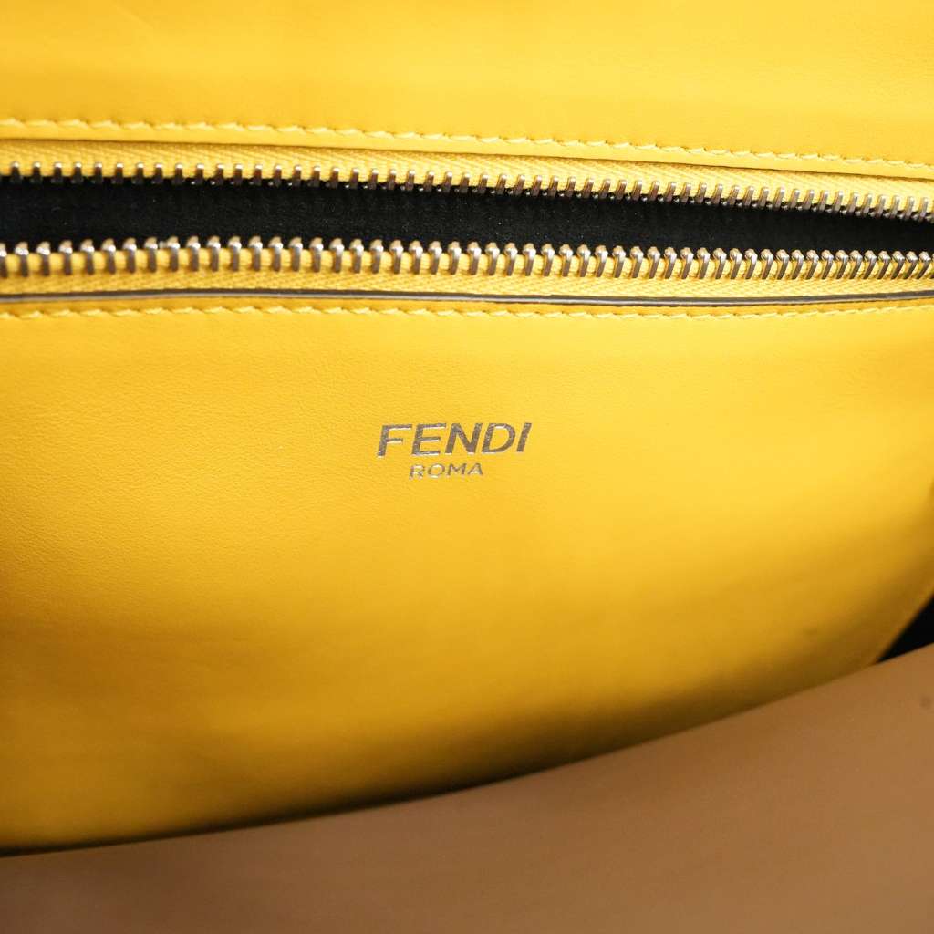 Fendi Timeless Peekaboo ISeeU Medium Black Leather Bag - Image 14